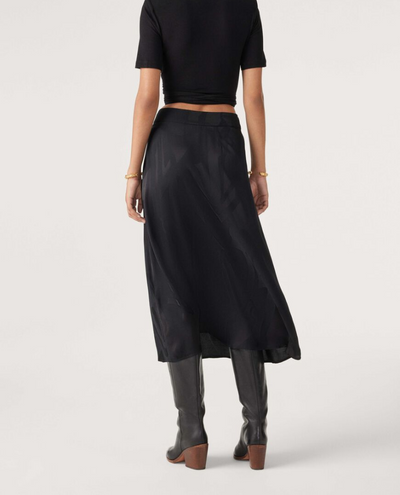 Ba&sh Banessa Carbon Grey Maxi Skirt