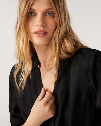 Ba&sh Betsey Carbone Grey Shirt