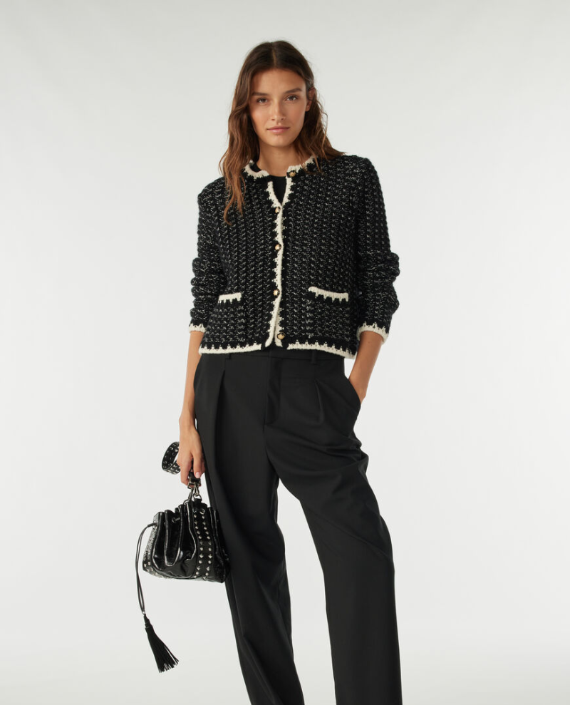 Ba&sh Bill Black Cardigan