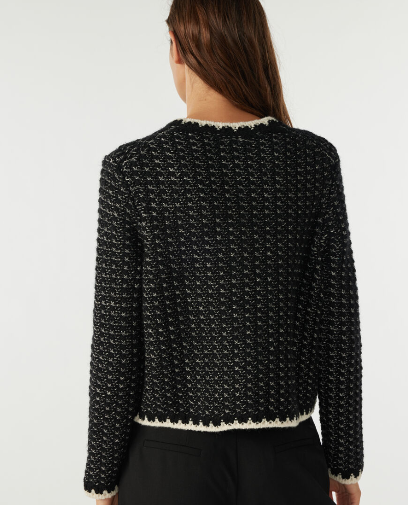 Ba&sh Bill Black Cardigan