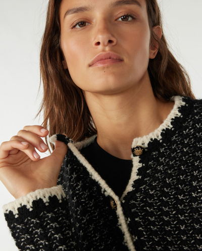 Ba&sh Bill Black Cardigan