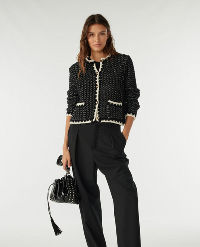 Ba&sh Bill Black Cardigan