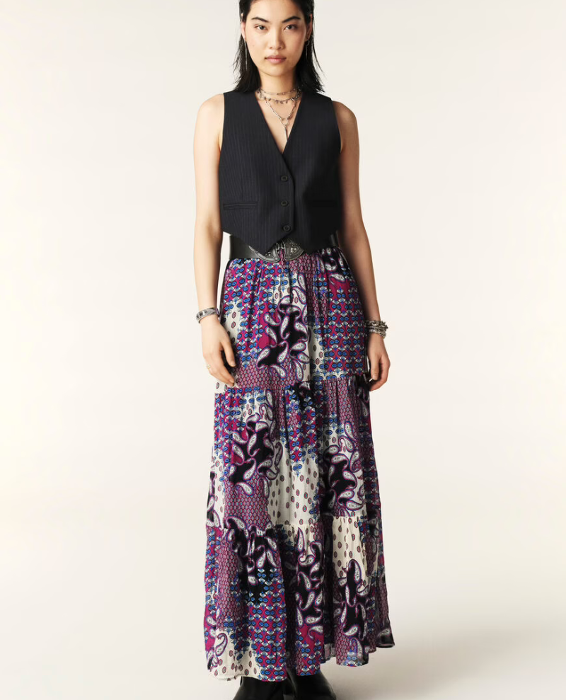 Ba&sh Brooke Violet Maxi Skirt
