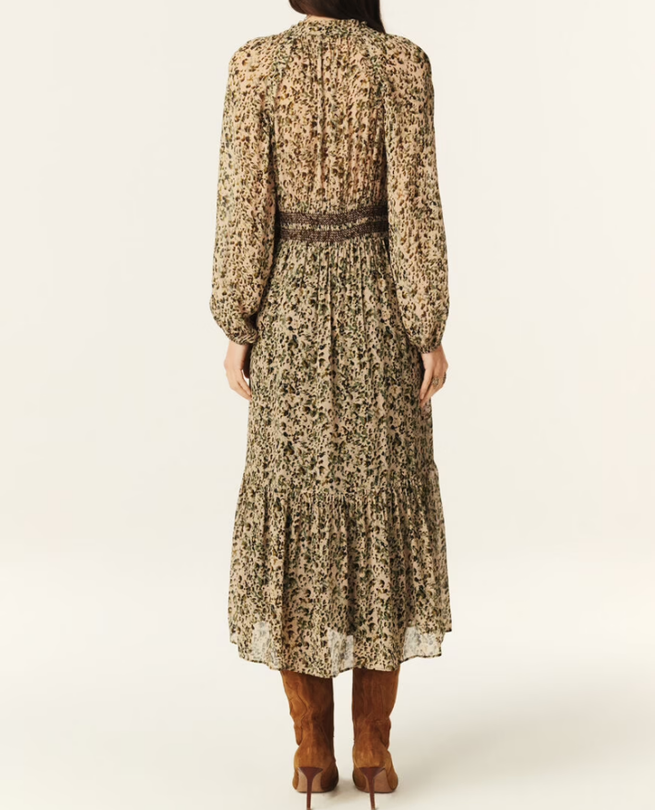 Ba&sh Coraly Ecru Midi Dress
