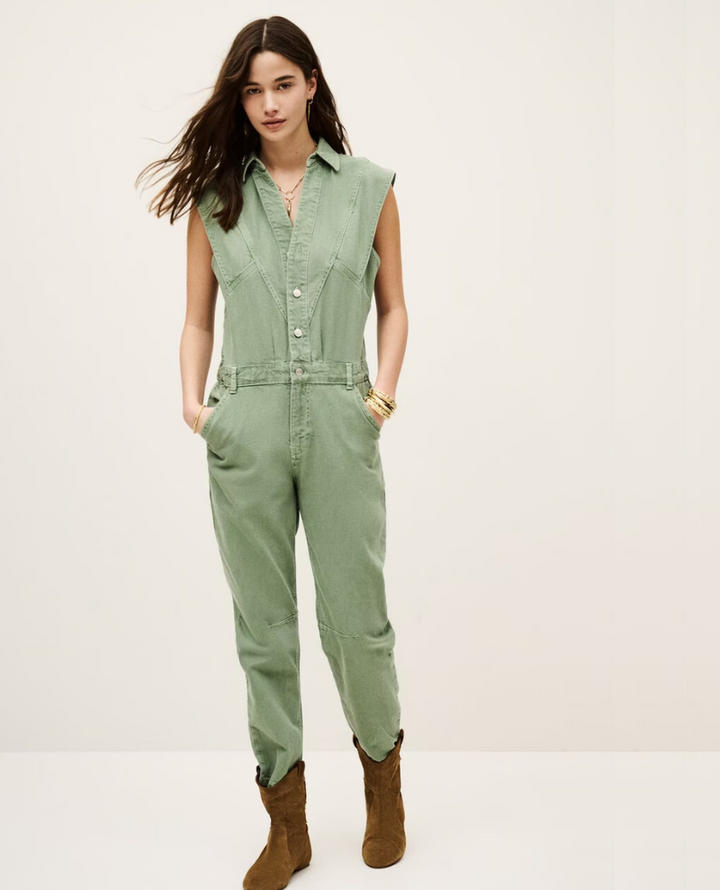 Ba&sh Figo Green Jumpsuit