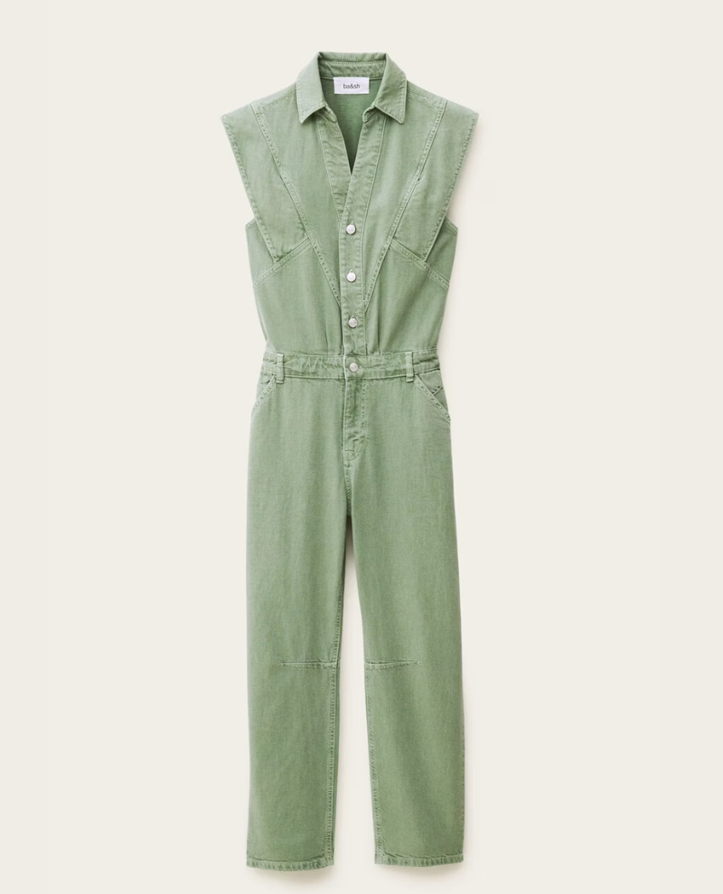 Ba&sh Figo Green Jumpsuit