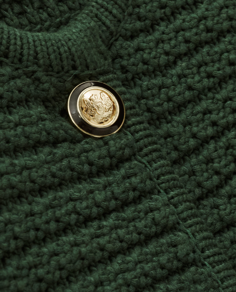 Ba&sh Gaspard Bottle Green Cardigan