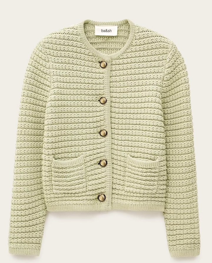 Ba&sh Gaspard Sage Cardigan