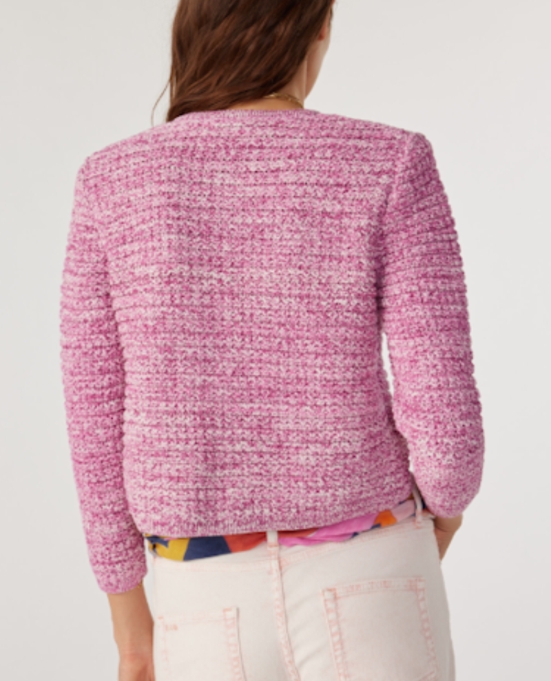 Ba&sh Guspa Rose Pink Cardigan