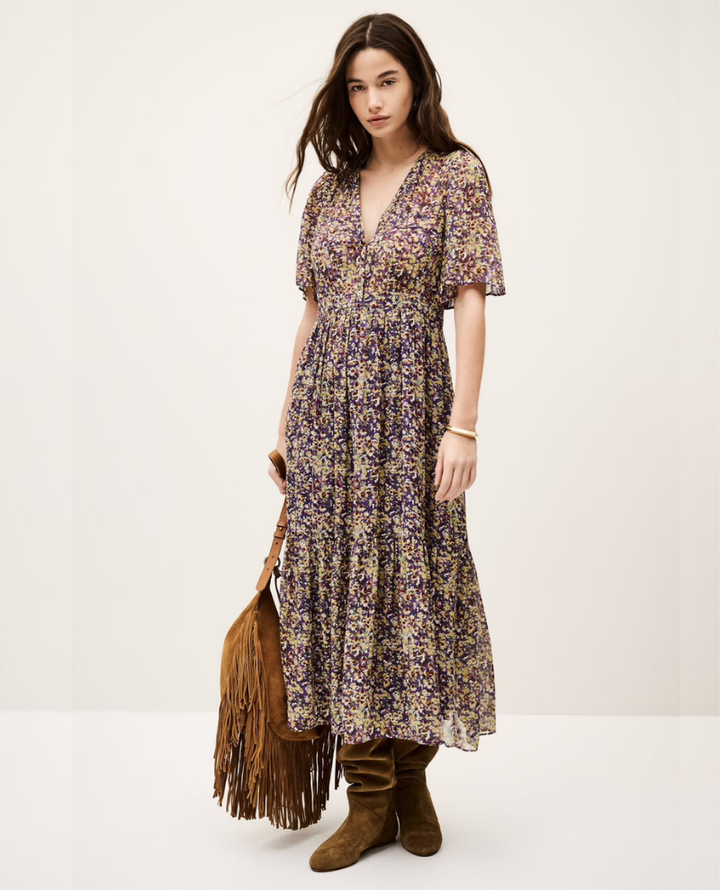 Ba&sh Lariol Violet Dress