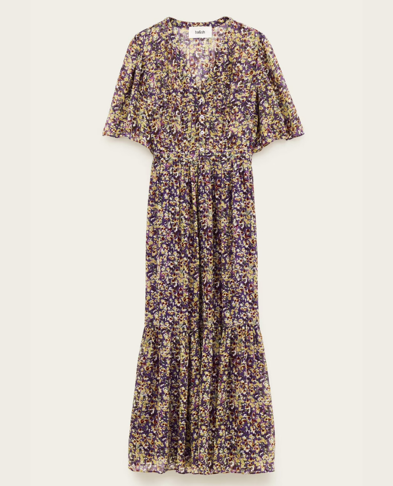 Ba&sh Lariol Violet Dress