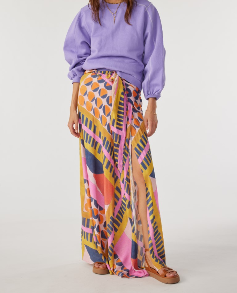 Ba&sh Meryl Rose Maxi Skirt