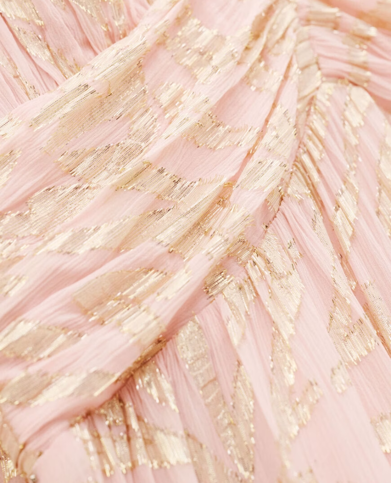 Ba&sh Mila Pale Rose Pink Maxi Dress