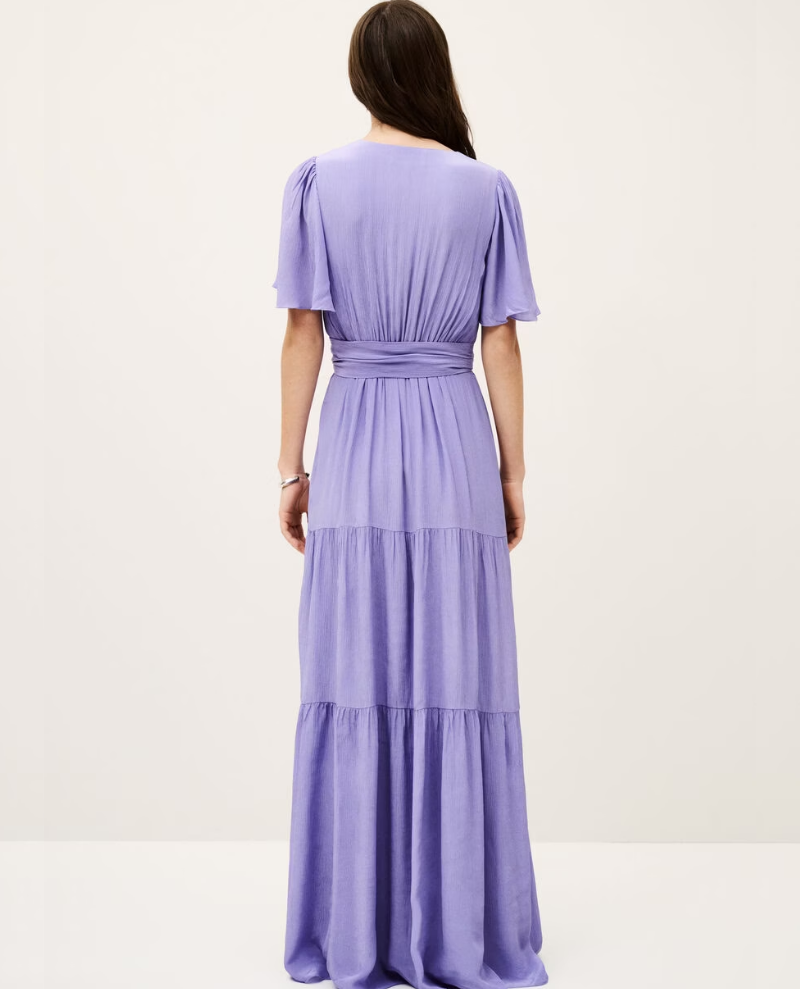 Ba&sh Natalia Violet Maxi Dress
