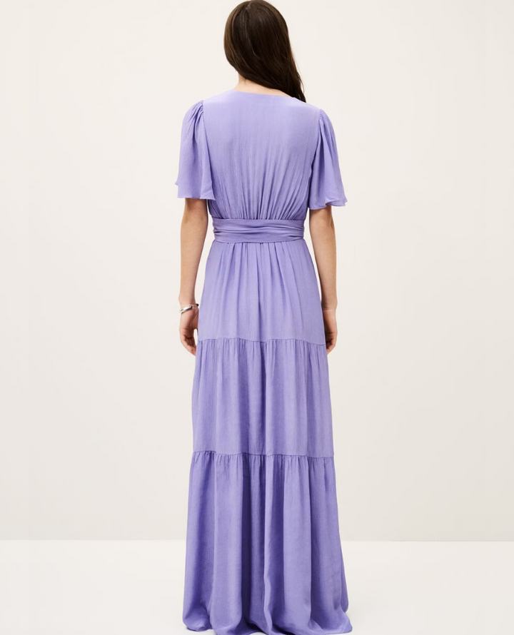 Ba&sh Natalia Violet Maxi Dress