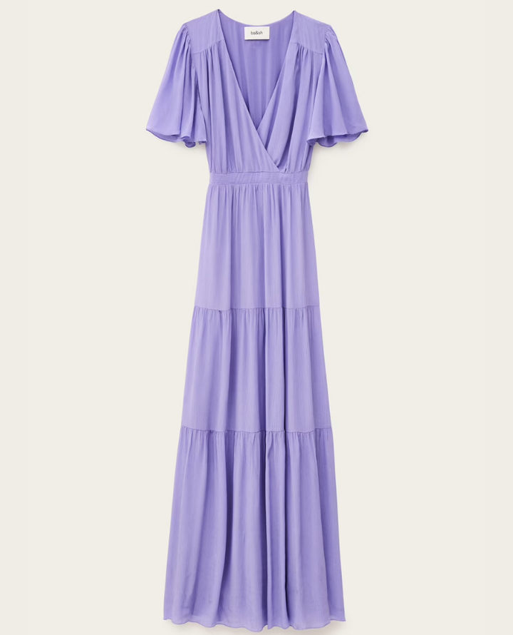 Ba&sh Natalia Violet Maxi Dress