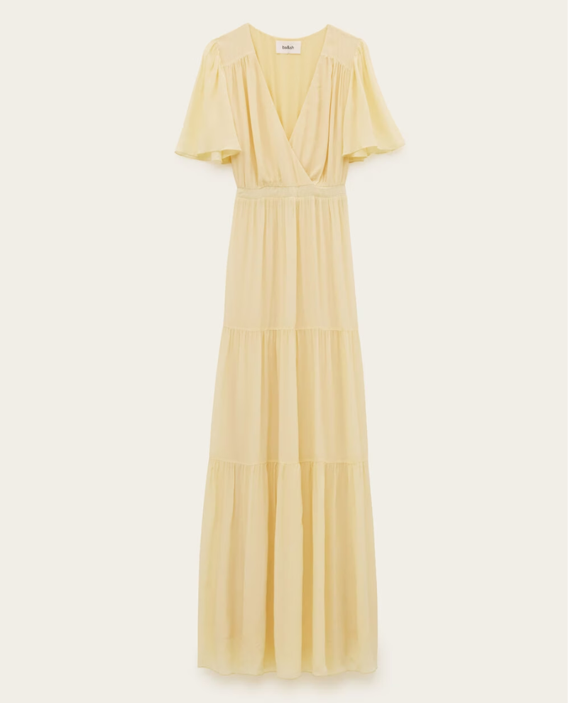 Ba&sh Natalia Yellow Maxi Dress
