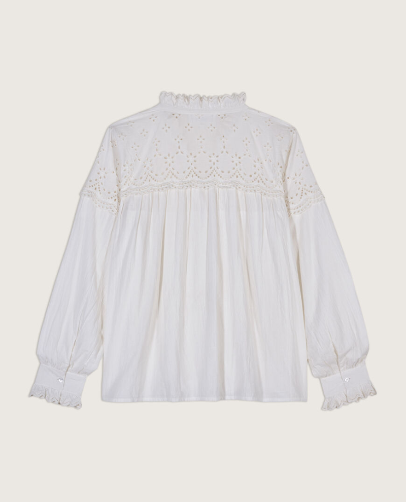 Ba&sh Sarah Broderie Anglaise Blouse