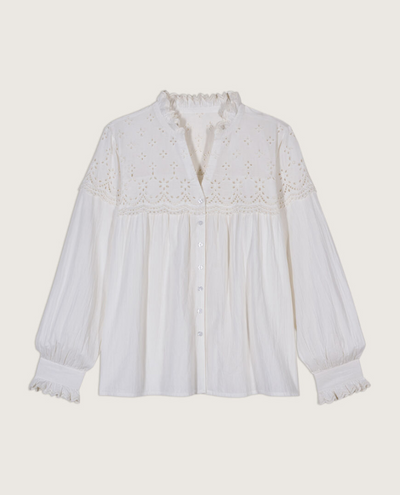 Ba&sh Sarah Broderie Anglaise Blouse