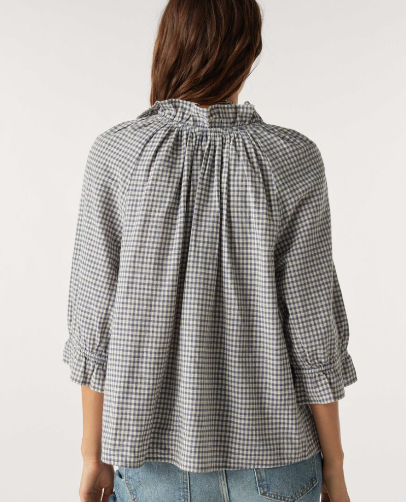 Ba&sh Smint Checked Blue Shirt
