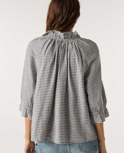 Ba&sh Smint Checked Blue Shirt