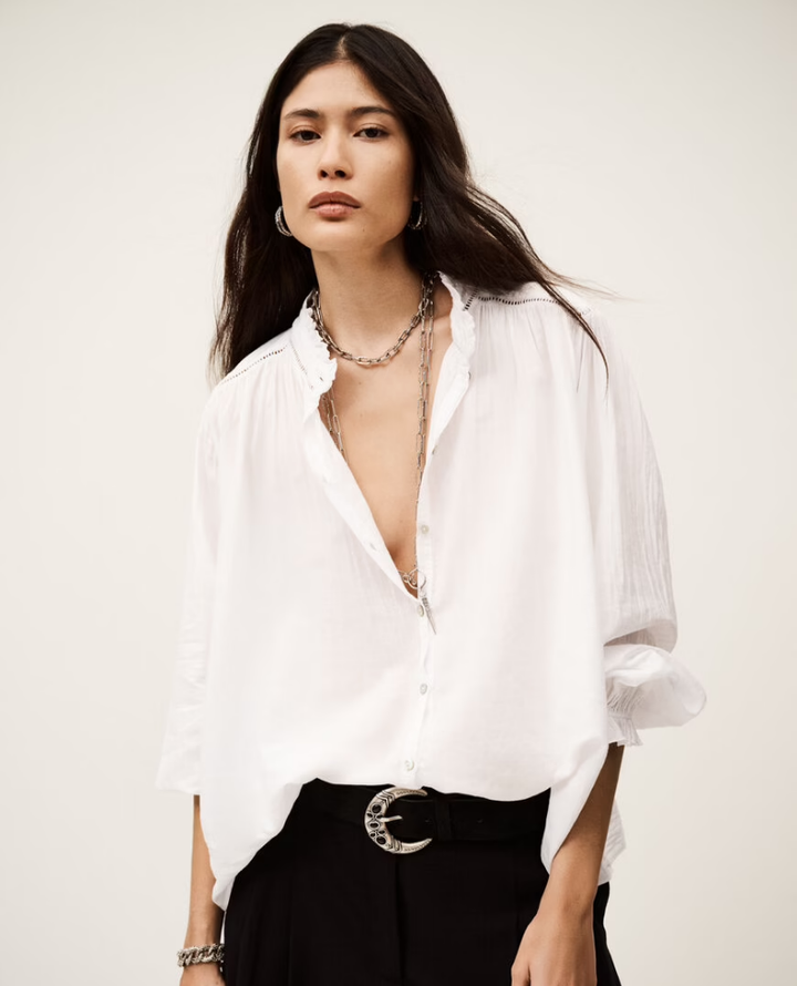 Ba&sh Tabbie White Blouse