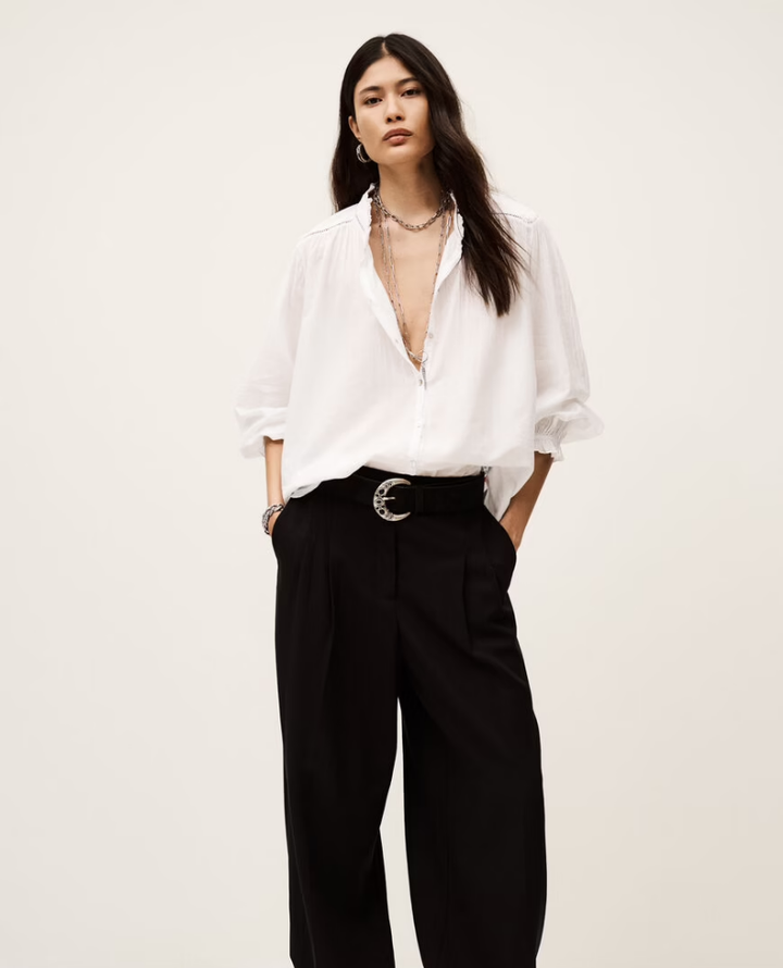 Ba&sh Tabbie White Blouse