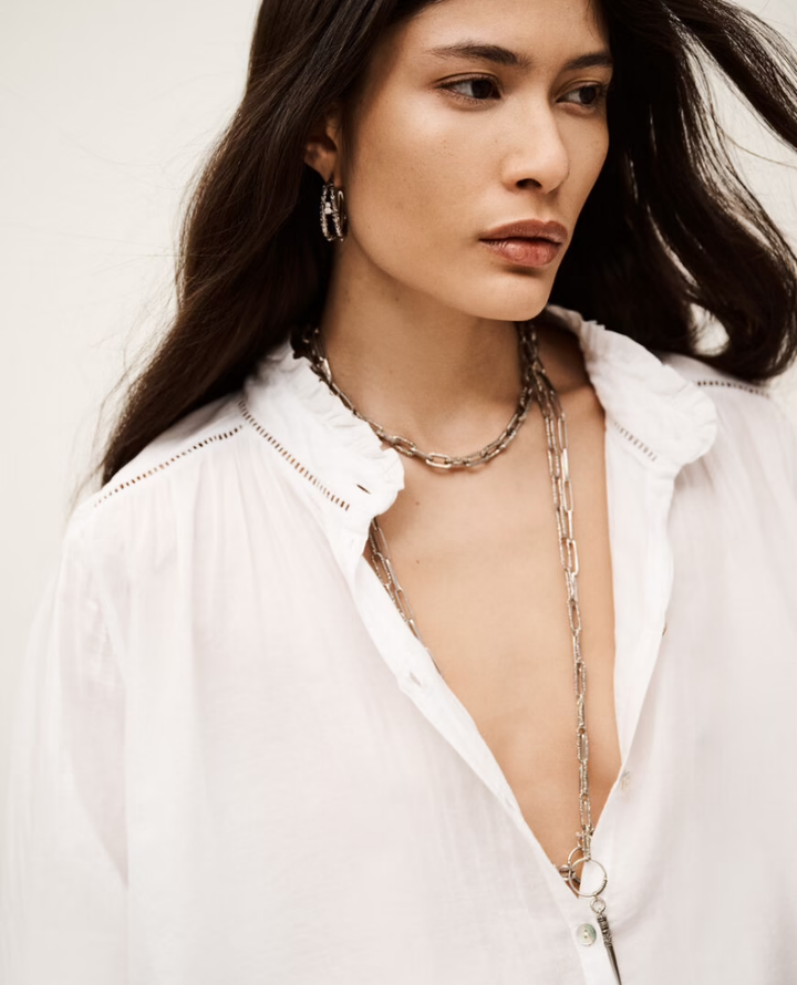 Ba&sh Tabbie White Blouse