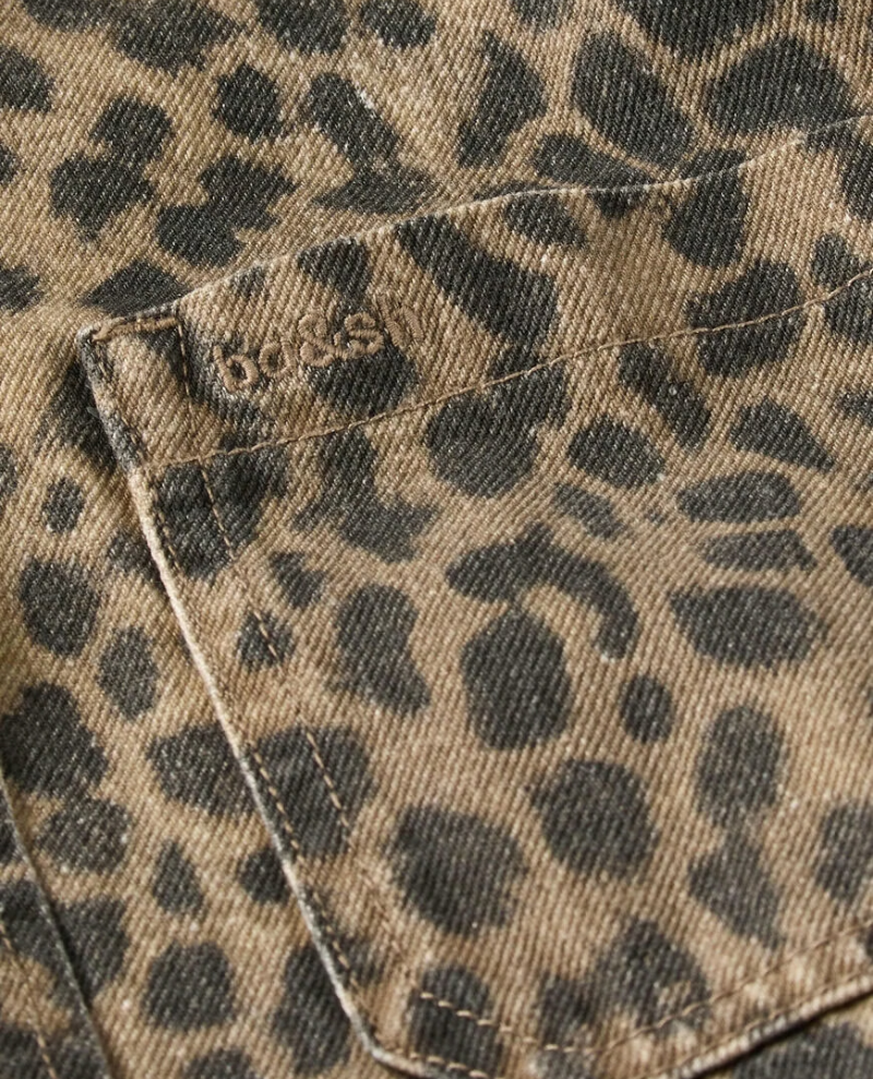 Ba&sh Timotee Beige Leopard Jacket