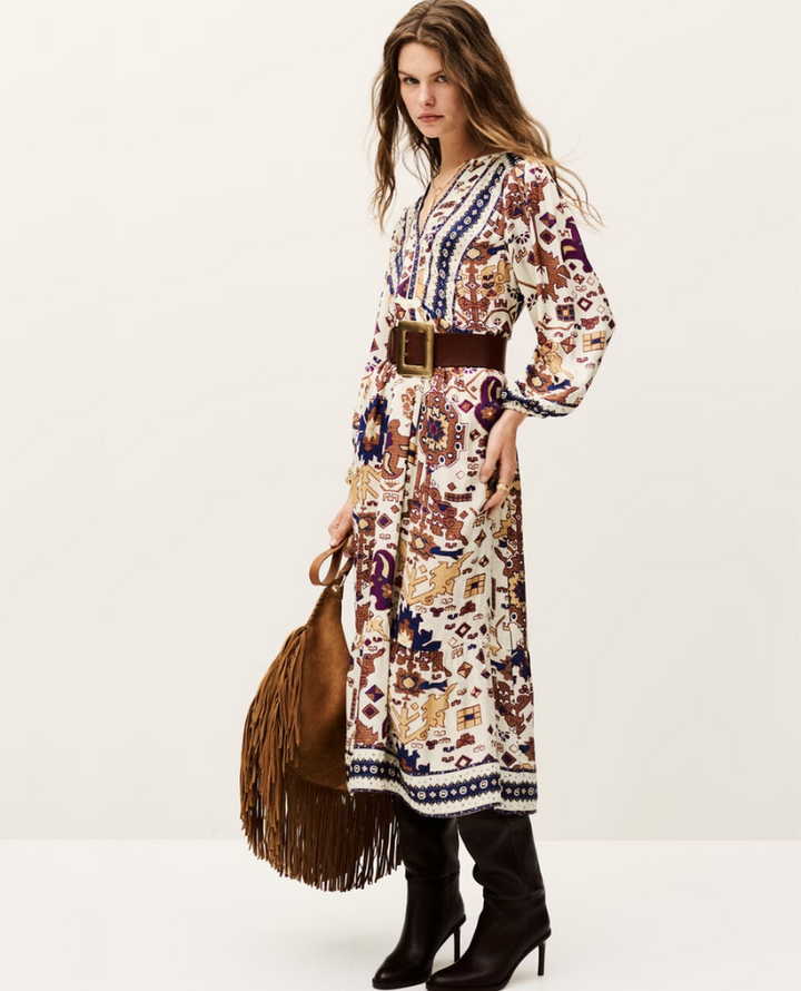 Ba&sh Valley Ecru Midi Dress
