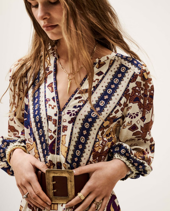 Ba&sh Valley Ecru Midi Dress