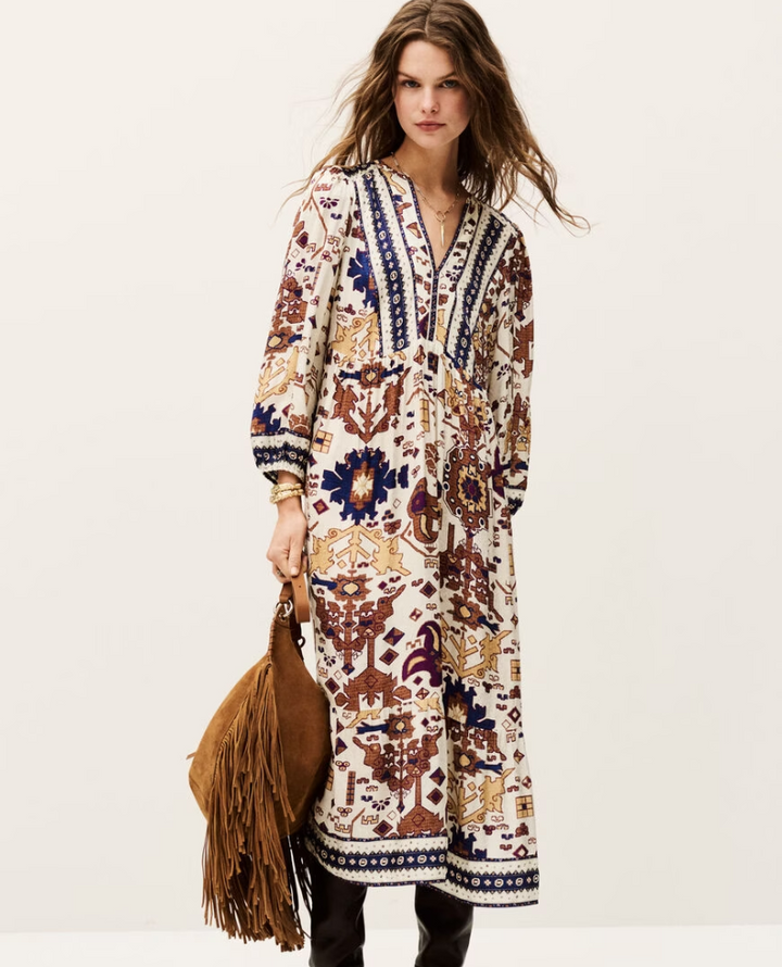 Ba&sh Valley Ecru Midi Dress