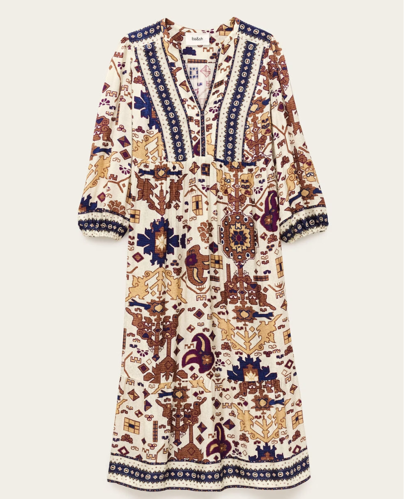 Ba&sh Valley Ecru Midi Dress