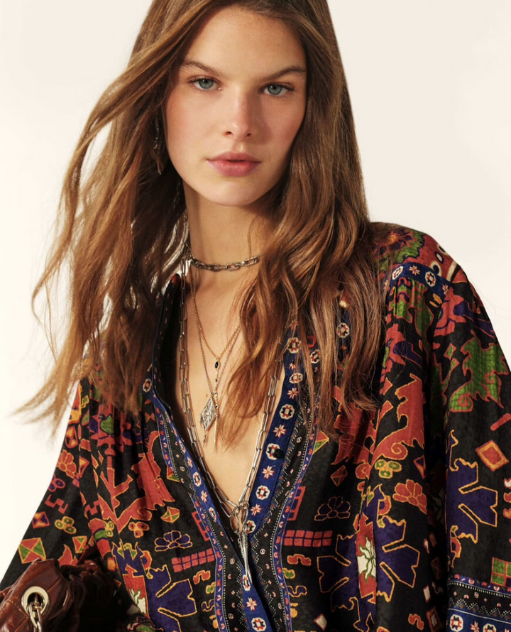 Ba&sh Verone Paisley Print Blouse