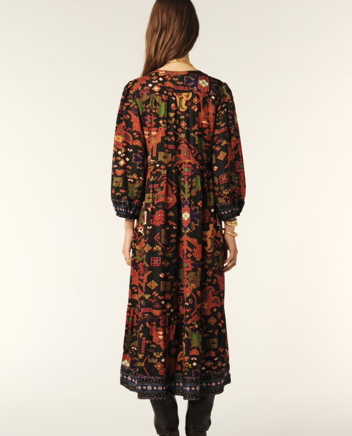 Ba&sh Valley Black Midi Dress