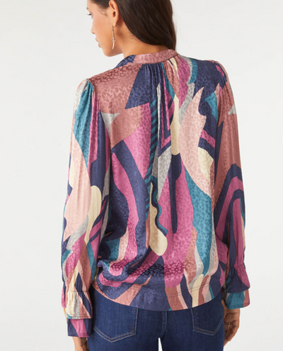 Ba&sh Wim Navy Top
