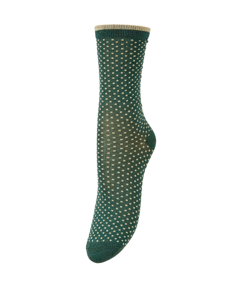 Beck Sondergaard Ditsy Glitter Bronze Green Socks