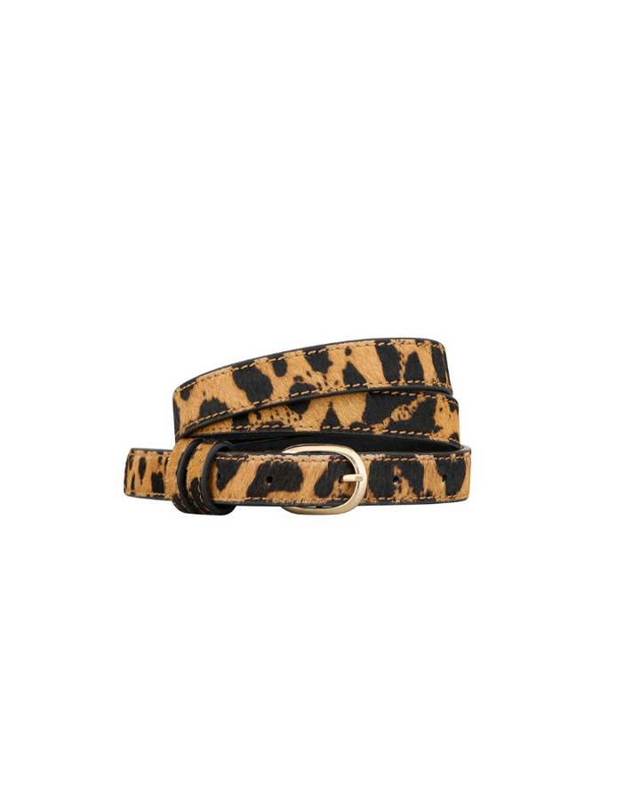 Beck Sondergaard Leopa Kyra Black Leather Belt