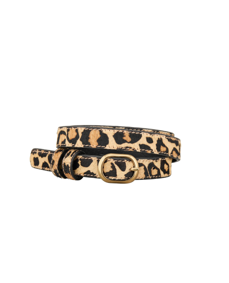 Beck Sondergaard Leopa Kyra Black Leather Belt