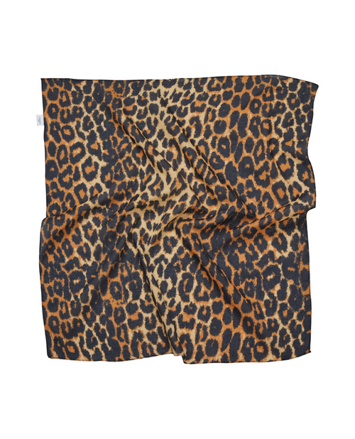 Beck Sondergaard Leopa Black Cotton Scarf