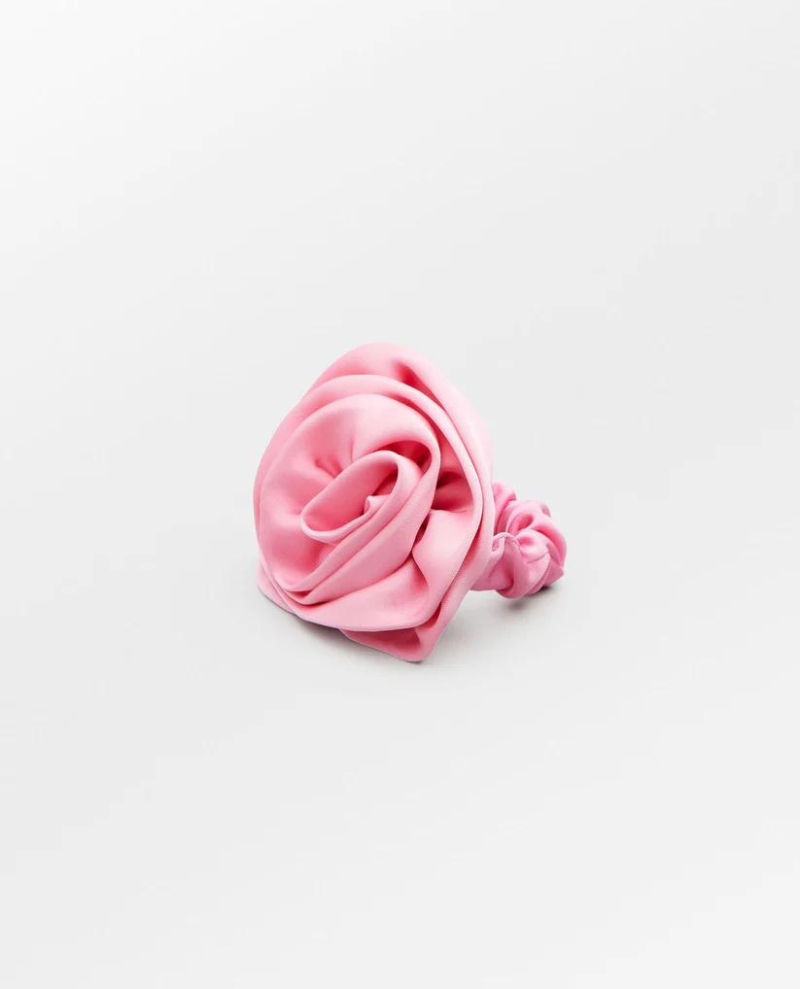 Beck Sondergaard Satin Flower Hot Pink Hair Tie