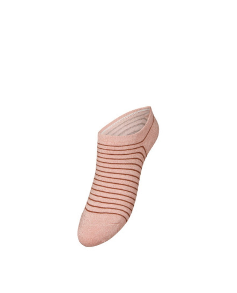 Beck Sondergaard Stripe Peach Sneakie Socks