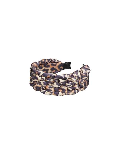 Beck Sondergaard Leopard Braided Black Hairband