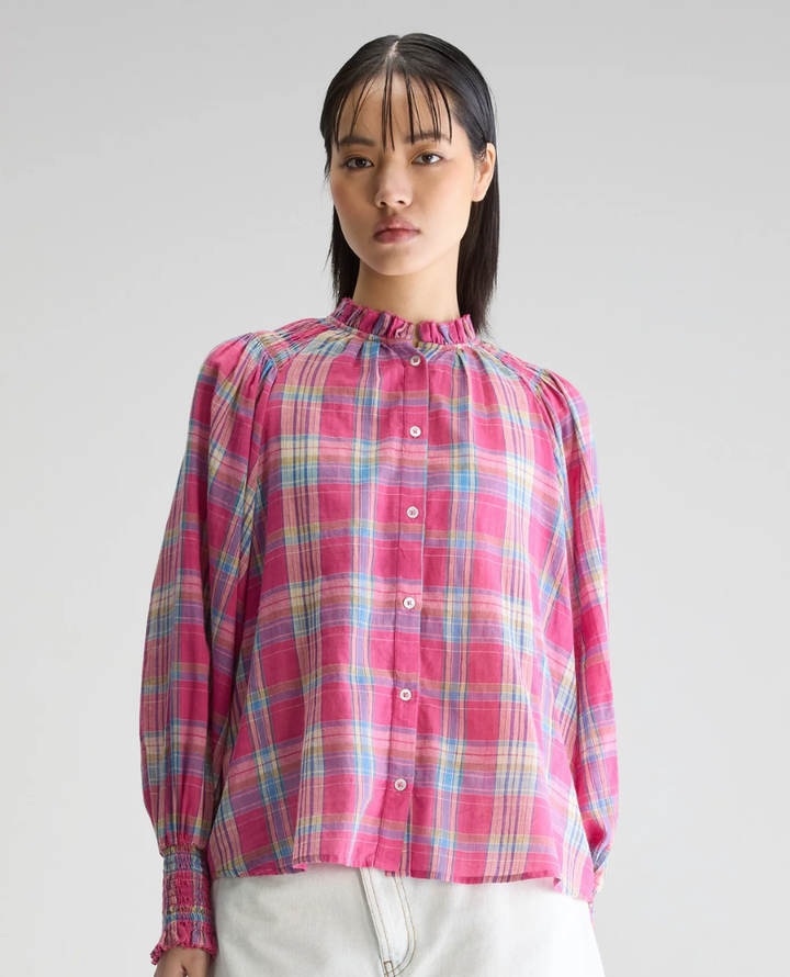 Bellerose Cassis Red Check Blouse