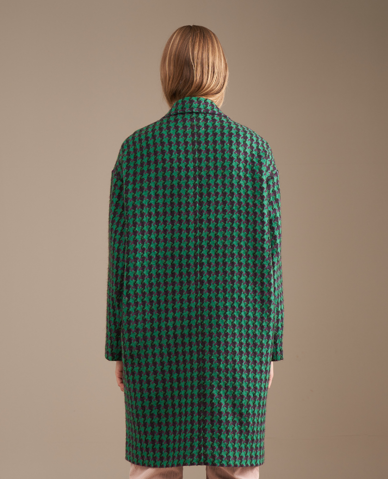 Bellerose Claire Green Check Coat