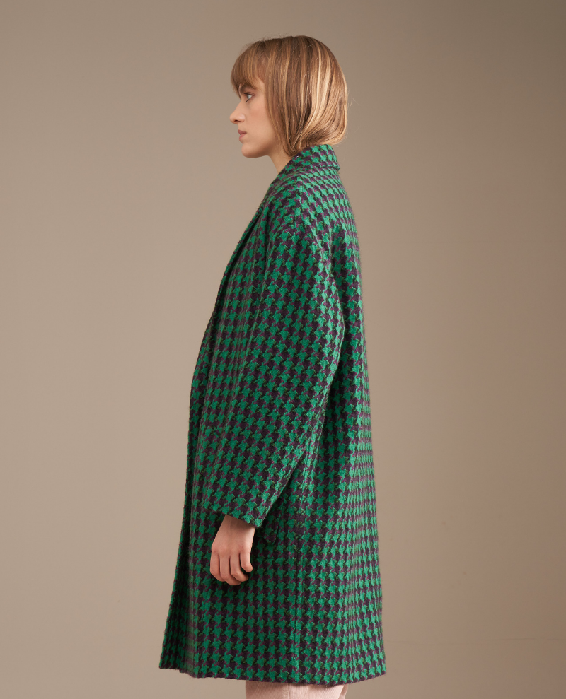 Bellerose Claire Green Check Coat