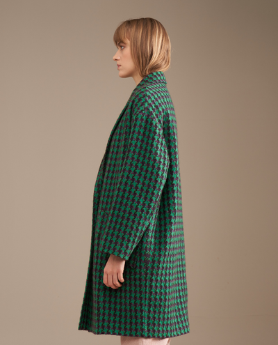 Bellerose Claire Green Check Coat