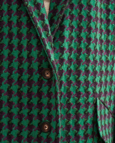 Bellerose Claire Green Check Coat