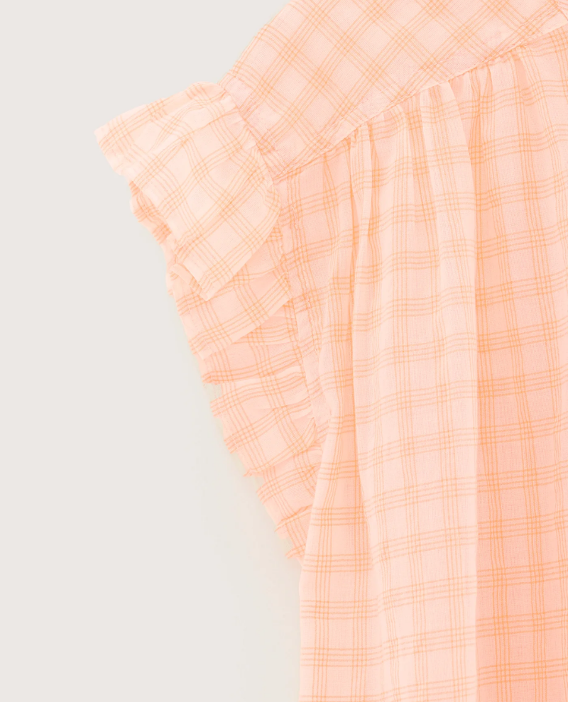 Bellerose Coyote Peach Check Blouse