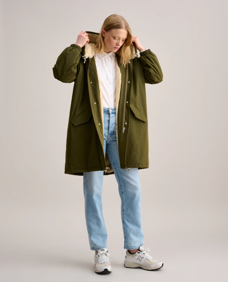 Bellerose Loas Olive Green Coat